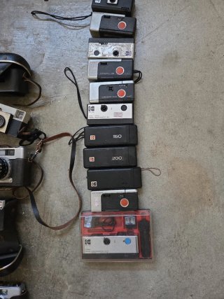 Colección de cámaras Agfa y Kodak