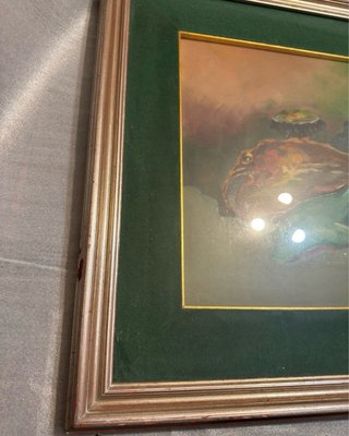 Quadro Pesci Vintage Firmato