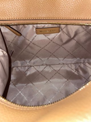 Bolso Michael Kors Satchel Cuero Beige