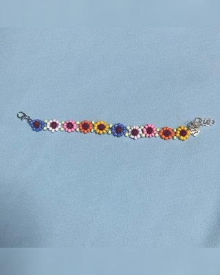 Bracciale Fatto a Mano Girasoli Colorati