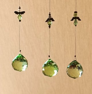 Lote 3 Bolas Cristal Facetado 30mm