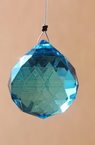 Lote 3 Bolas Cristal Facetado 30mm