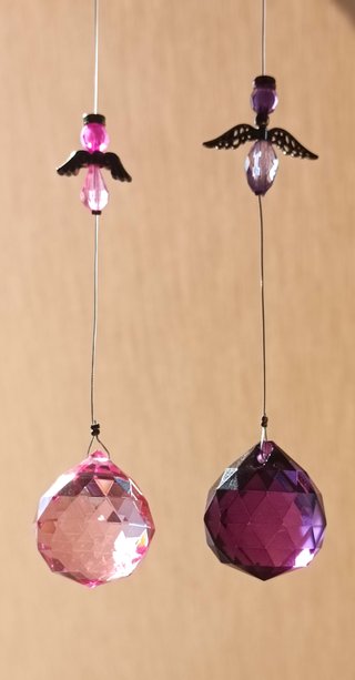 Lote 3 Bolas Cristal Facetado 30mm