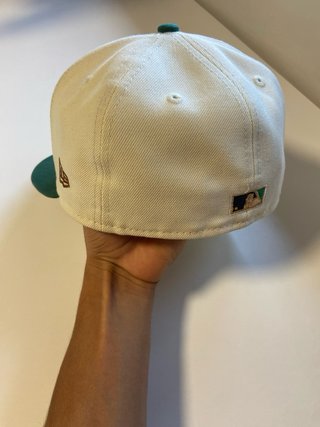 Gorra New Era NY Beige y Verde