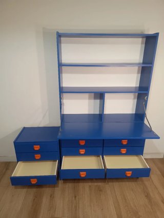 LIBRERÍA ESCRITORIO RETRO.