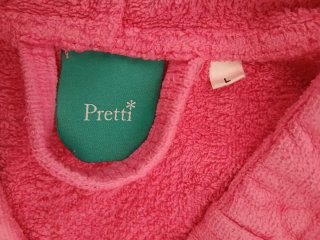 Accappatoio Donna Rosa e Bianco Taglia L