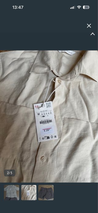 Lote 2 Camisas Zara M, Bañador L y Alpargatas 42