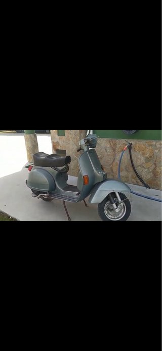 Vespa Antigua Gris Scooter