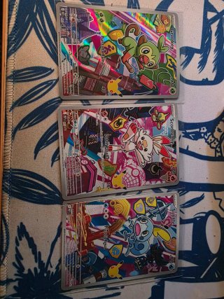 Cartas Pokémon Grookey, Scorbunny, Sobble