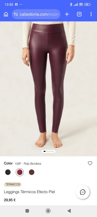 Leggings termicos efecto piel