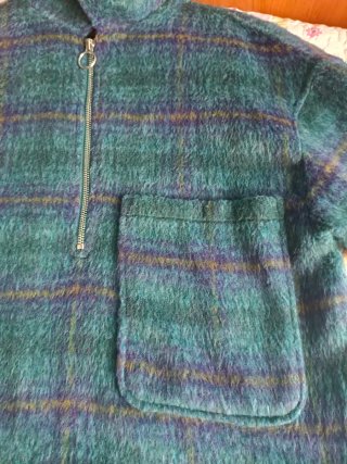 Chaqueta cuadros azul y verde