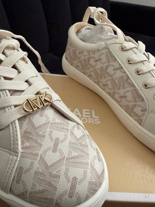 Zapatillas Michael Kors Mujer Talla 36 Beige/Oro