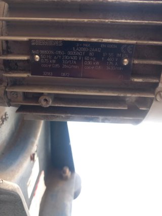 Turbina aspiración Siemens 1CV