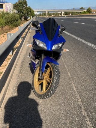 Yamaha YZF R125 Azul/Negro MOTOR GRIPADO