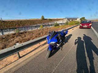 Yamaha YZF R125 Azul/Negro MOTOR GRIPADO