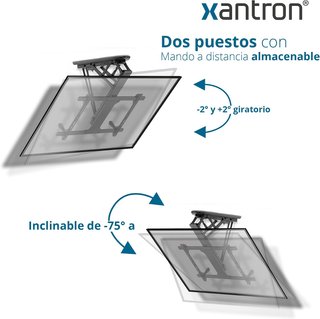 Xantron DEHA-600E Soporte TV Techo Motorizado