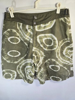 Pantalón bañador de verano estampado ondas verde