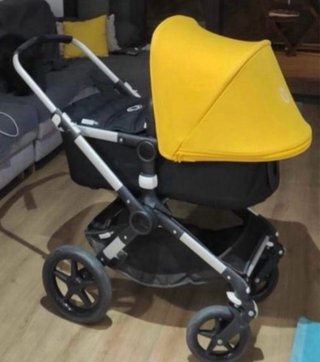 Carro Bugaboo Fox 2 Amarillo capota y saco