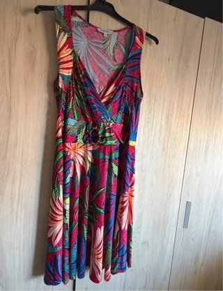 Vestido Morgan Talla 44 Estampado Tropical