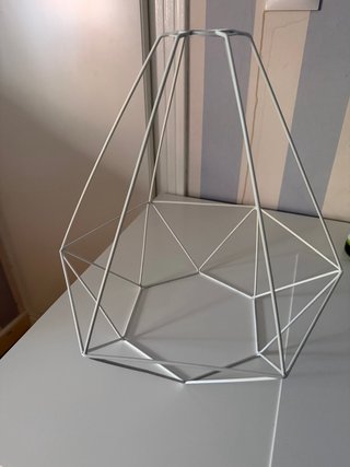 Lámpara Geométrica Metálica Ikea Blanca