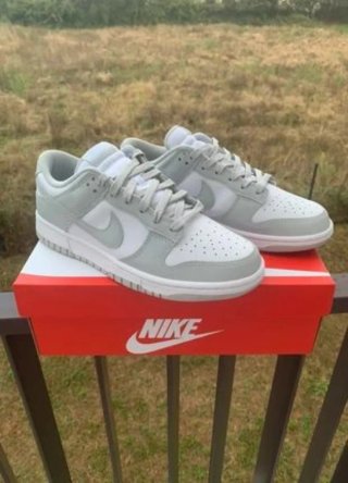 Nike Dunk Low Gris Blanco Talla 40.5