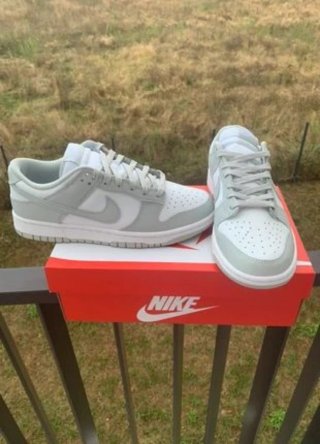 Nike Dunk Low Gris Blanco Talla 40.5