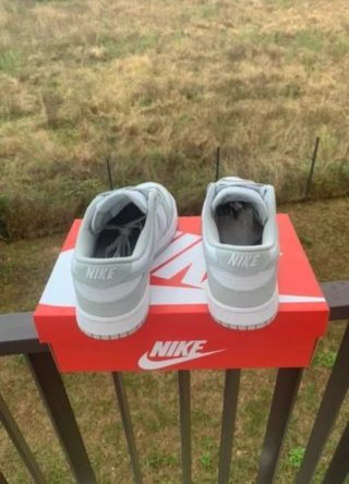 Nike Dunk Low Gris Blanco Talla 40.5