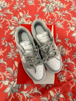 Nike Dunk Low Gris Blanco Talla 36.5