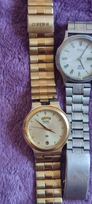 Lote 4 Relojes Seiko Oro y Plata