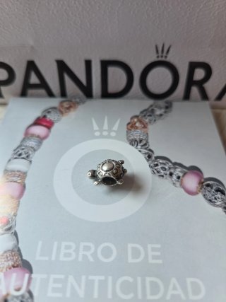 Charm Pandora Mariposa Verde y Plata