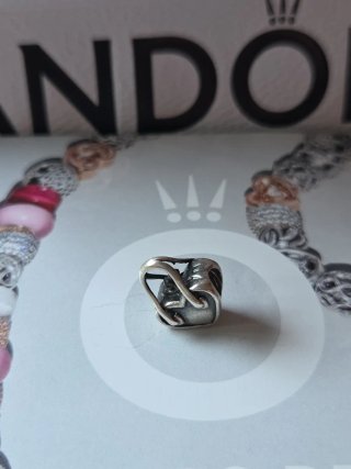 Charm Pandora Mariposa Verde y Plata