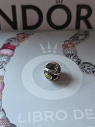Charm Pandora Mariposa Verde y Plata
