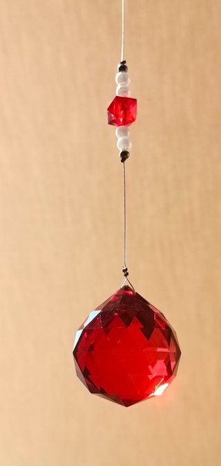 LOTE 2 BOLAS DE CRISTAL FACETADO DE  40mm