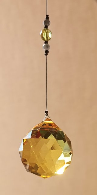 LOTE 2 BOLAS DE CRISTAL FACETADO DE  40mm