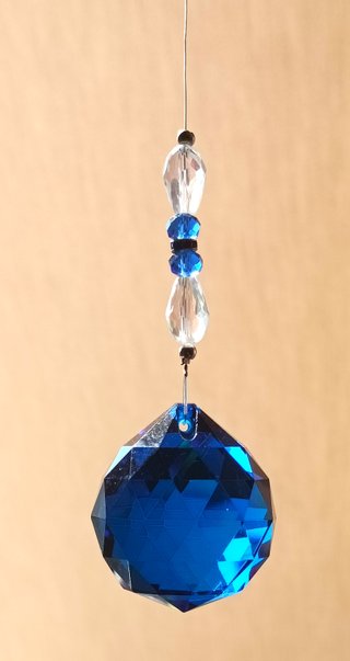 LOTE 2 BOLAS DE CRISTAL FACETADO DE  40mm