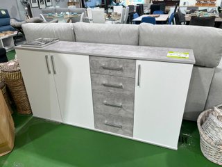Oferta aparador moderno blanco y gris