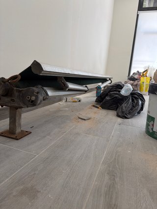 Toldo usado con estructura