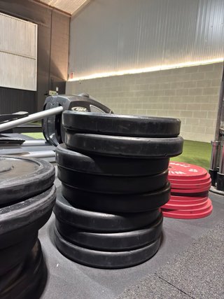 Lote 370kg Discos Bumper Maniak CrossFit