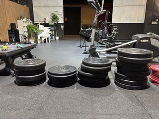 Lote 370kg Discos Bumper Maniak CrossFit
