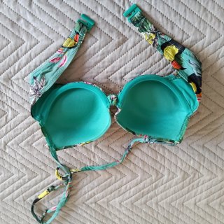 Bikini Etam Super Push Up Estampado Tropical