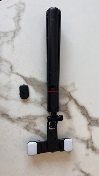 Trípode móvil con luz y mando