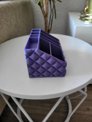 Organizador de maquillaje morado
