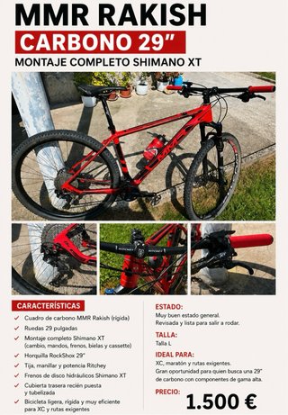 MMR Rakish Carbono 29 Shimano XT