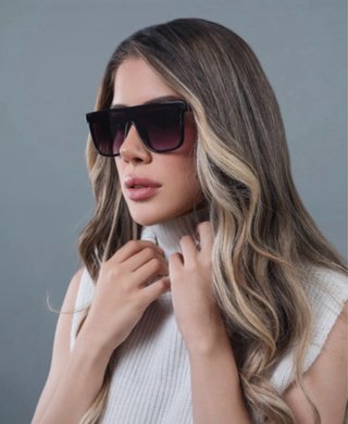 Gafas de sol negras Flat Top