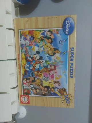 LOTE Mono Juguete Pedete y super puzzle Disney