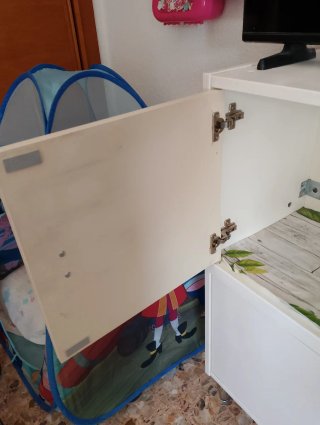 2 Muebles Auxiliares Blancos