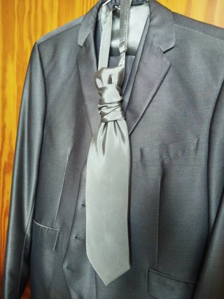 Traje de chaqueta gris
