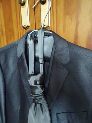 Traje de chaqueta gris
