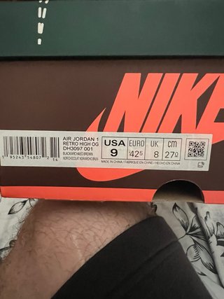 Nike Air Jordan 1 Retro High OG Hand Crafted 42.5