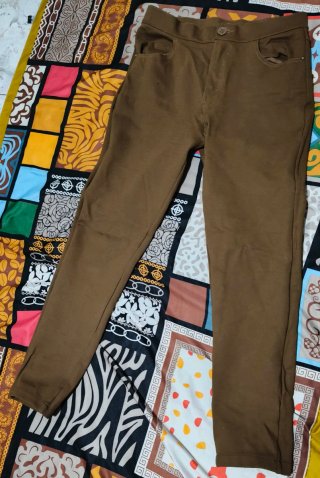 Pantalón de invierno marrón strech